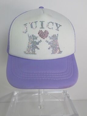 Juicy Couture KIDS Scottie Dog Rhinestone Logo Trucker Cap